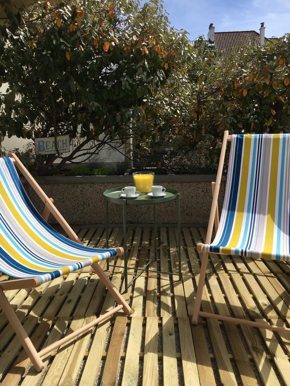 Le Wim'Heureux Terrasse Appartement Wimereux Buitenkant foto